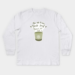 Uncle Iroh Motivational Tea Kids Long Sleeve T-Shirt